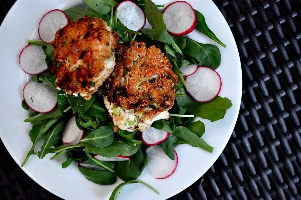 Paleo Krabbenküchlein servierfertig