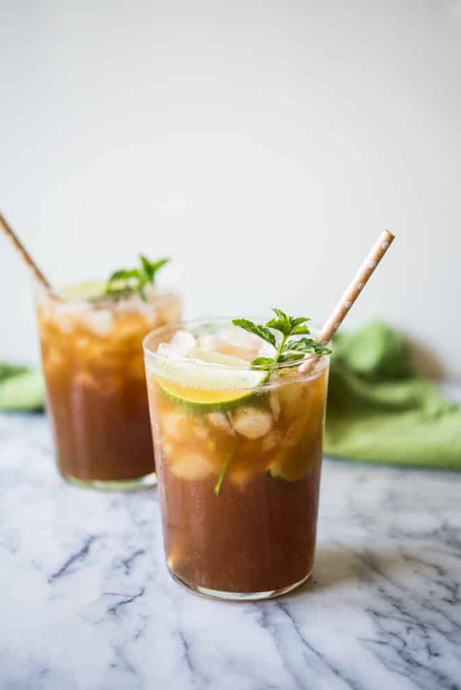 texas eistee mit minz-sirup