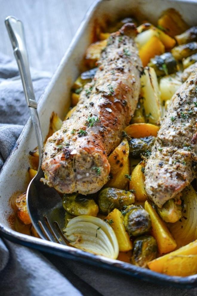 Senf-Schweinefilet-Auflauf 5 Senf-Schweinefilet aus dem Ofen