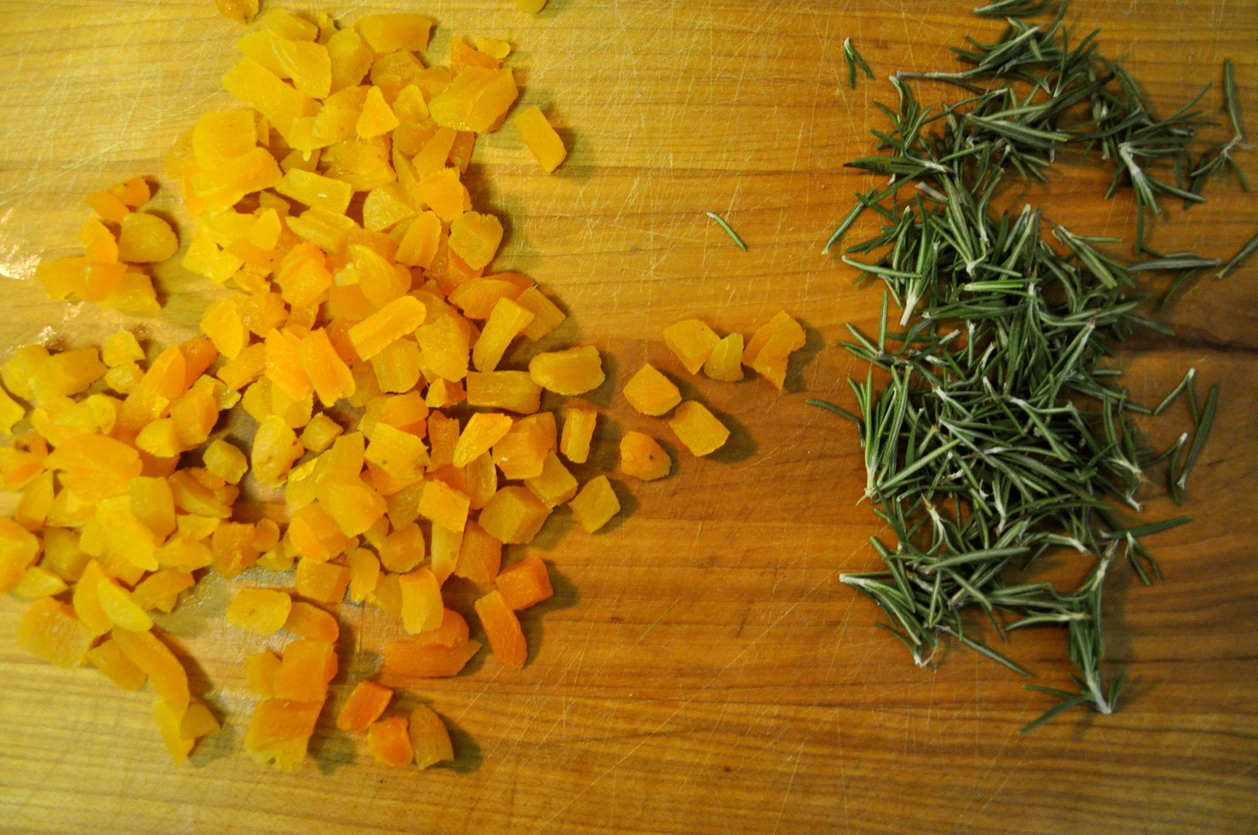 Pancetta Apricot Stuffing with a Brandy Pecan Glaze ingredients