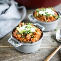 Kürbis-Truthahn-Paleo-Chili