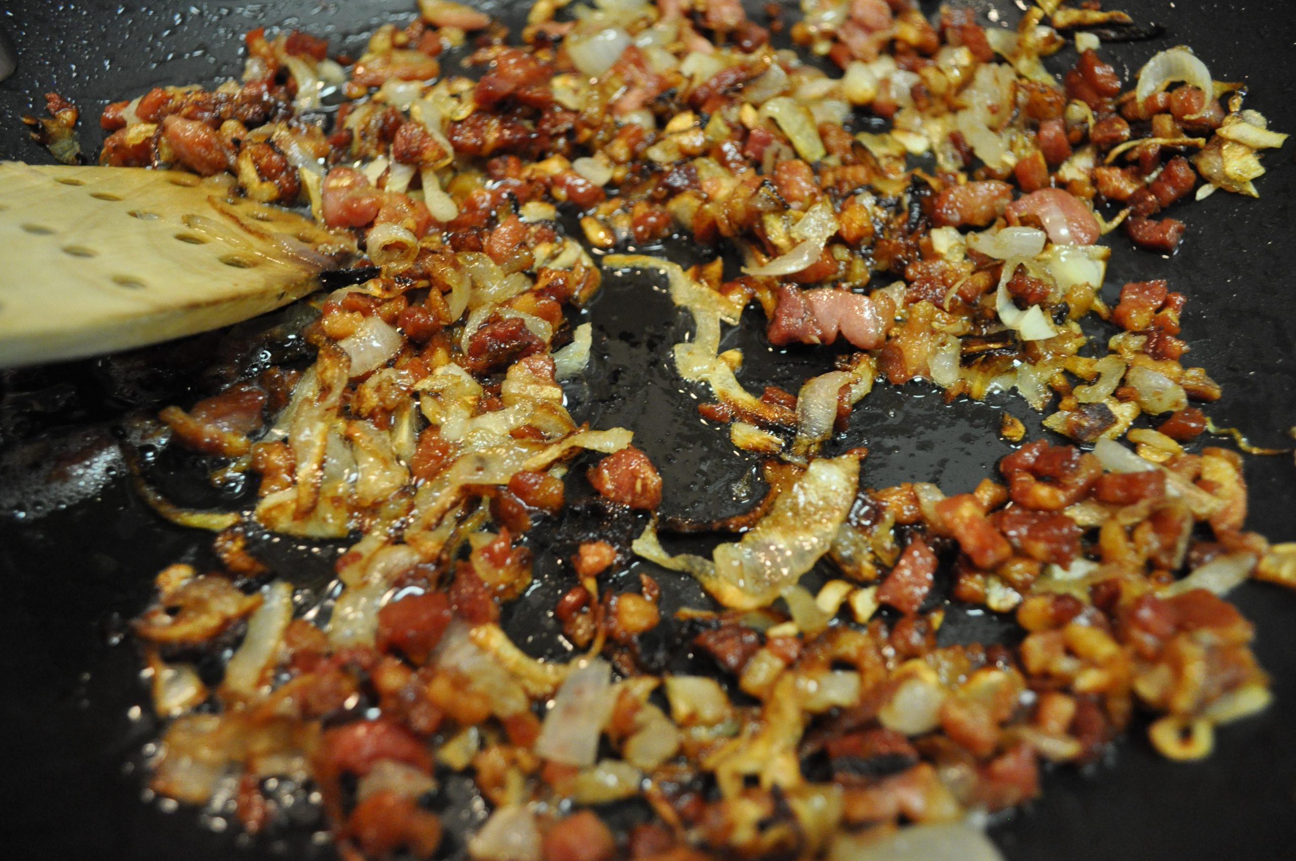 onions and bacon