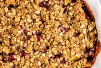 Spiced Cranberry Apple Crumble
