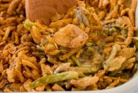Creamy Green Bean Bake with Crispy Onions