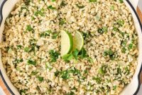 Zesty Cilantro Lime Cauliflower Rice