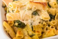 Creamy Spinach Artichoke Pasta Casserole