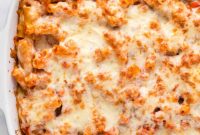 Cheesy Meatless Ziti Bake