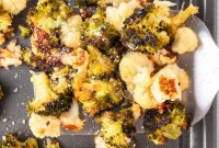 Golden Roasted Broccoli and Cauliflower