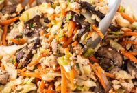 Easy Vegetarian Egg Roll Bowl