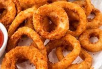 Crispy Air Fryer Frozen Onion Rings