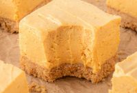 Easy No-Bake Pumpkin Cheesecake Bars