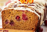 Festive Cranberry Eggnog Bread