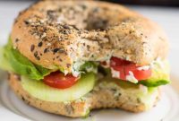 Everything Bagel Veggie Stacks with Zesty Garlic Dill Cream Cheese