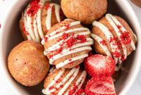 Strawberry Cream Energy Bites