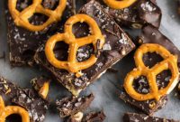Salty Sweet Vegan Chocolate Pretzel Bark