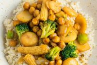 Vegan Chickpea Stir fry Bowl