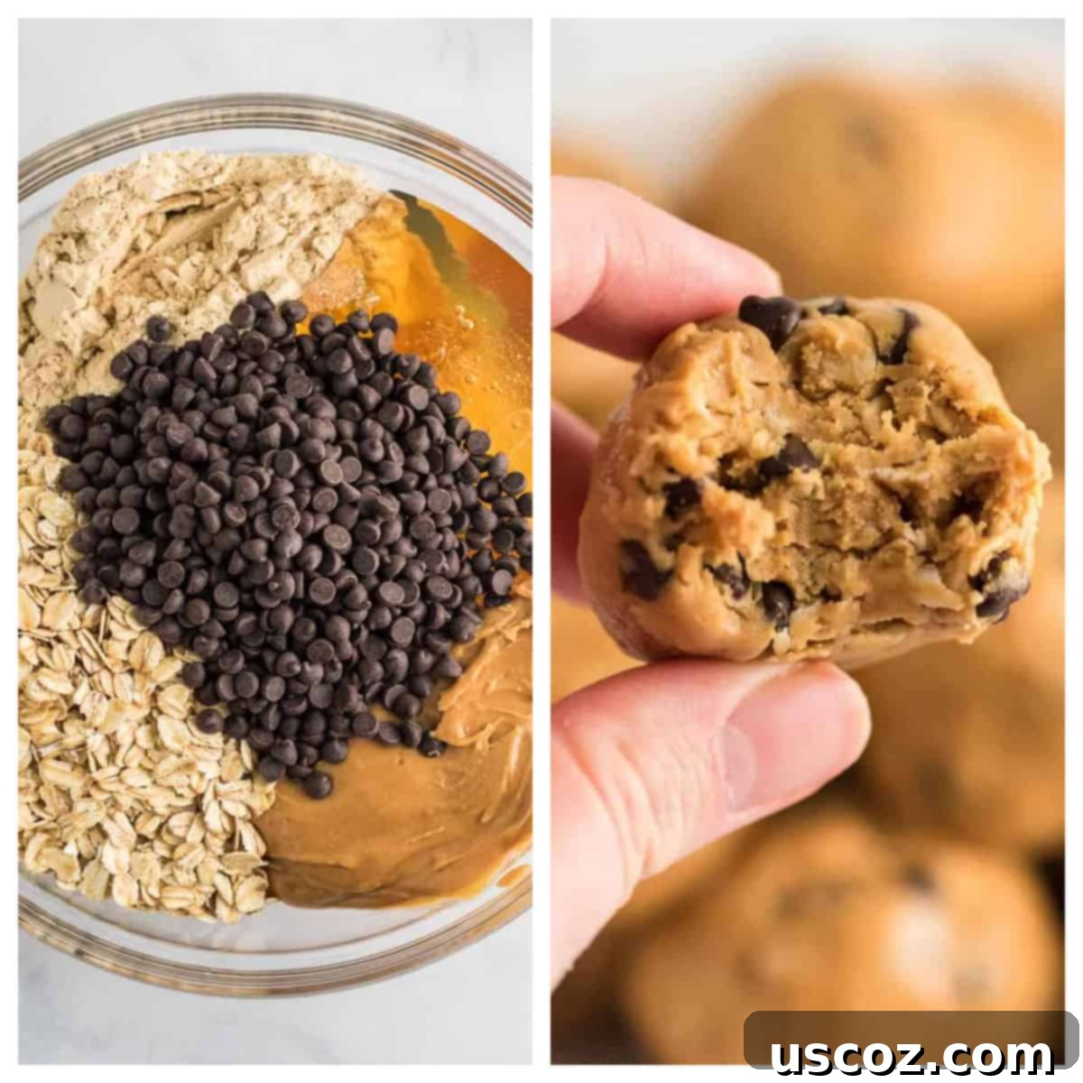 75 Delicious Vegetarian Meals 16 collage image showing energy balls