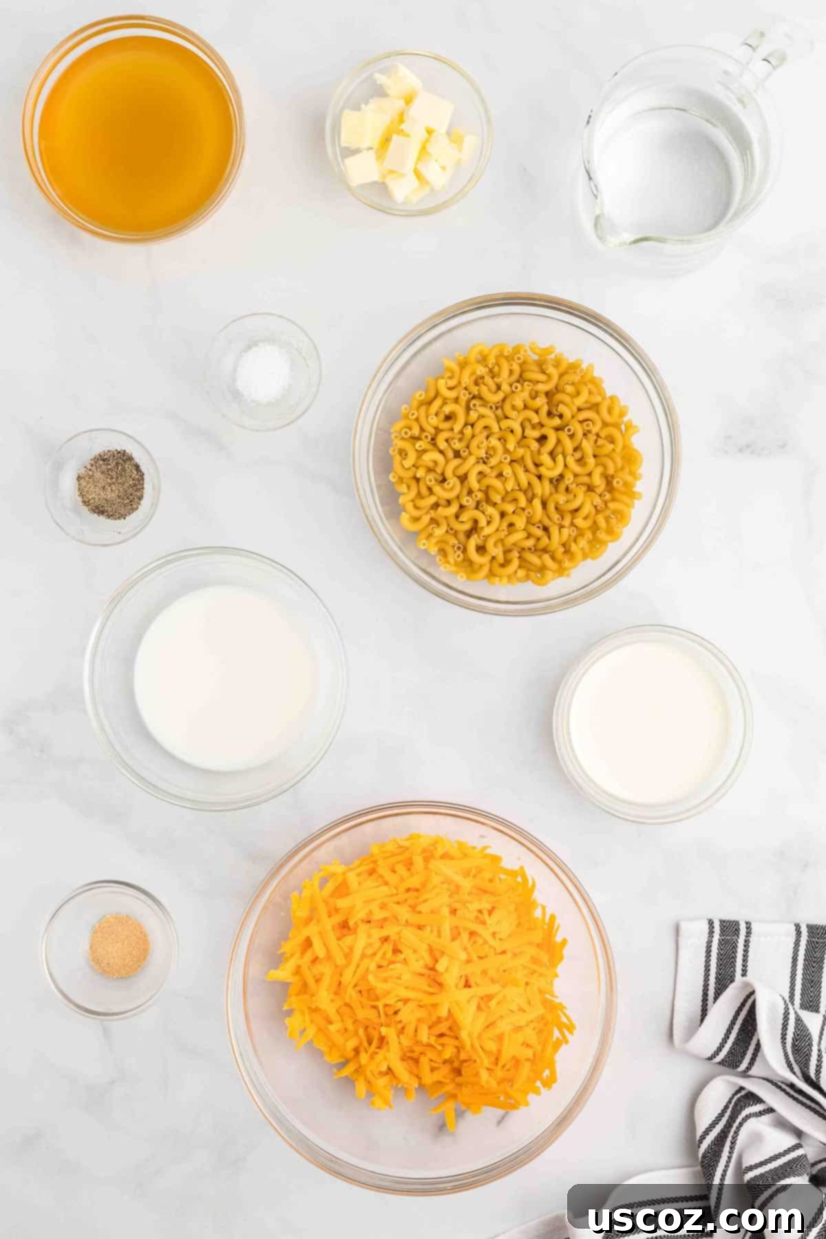 Creamy Instant Pot Mac and Cheese 3 ingredients needed to make instant pot macaroni and cheese