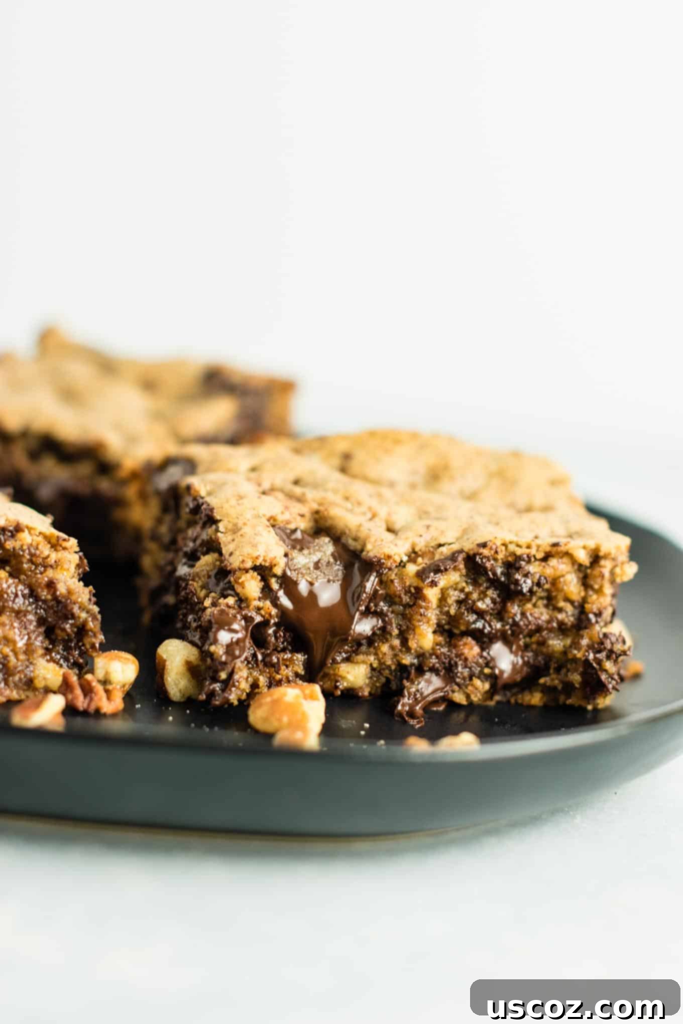 36 Delicious Vegetarian Thanksgiving Dishes 40 (Death by Chocolate) Dark Chocolate Pecan Cookie Bars recipe – gluten free and dairy free. You won’t believe how good these are! Serve warm with a scoop of vanilla ice cream! #glutenfree #dairyfree #cookiebars #dessert #chocolate