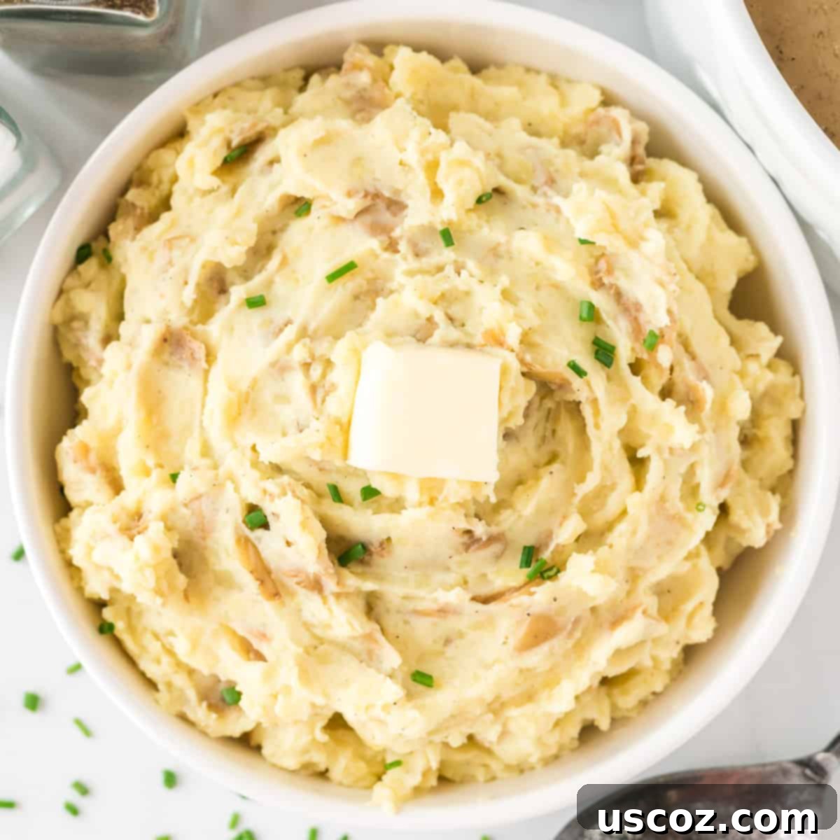 36 Delicious Vegetarian Thanksgiving Dishes 10 Fluffy mashed potatoes topped with a dollop of melting butter