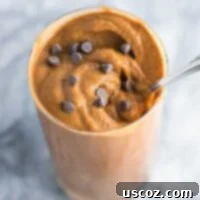 Healthy double chocolate milkshake recipe made with just 5 ingredients. You won't believe the secret ingredient that makes it so creamy and delicious!