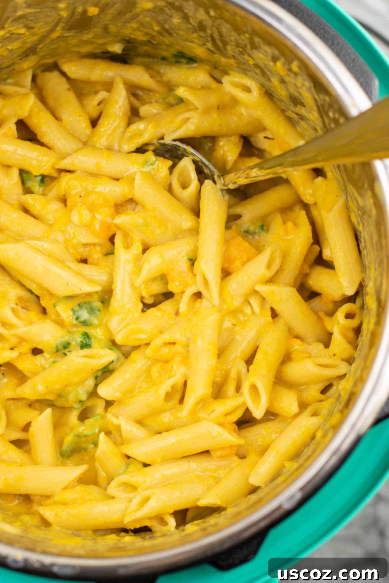 One-Pot Creamy Sweet Potato Pasta 4 Instant Pot Creamy Sweet Potato Pasta (vegetarian) – this is the perfect fall recipe and tastes AMAZING! Even my two year old loved it, and it was a great way to sneak in more veggies! Definitely will be making this one again. #instantpot #instantpotrecipe #instantpotvegetarian #vegetarian #easydinner #dinner #vegetariandinner #sweetpotatorecipe #fallrecipe