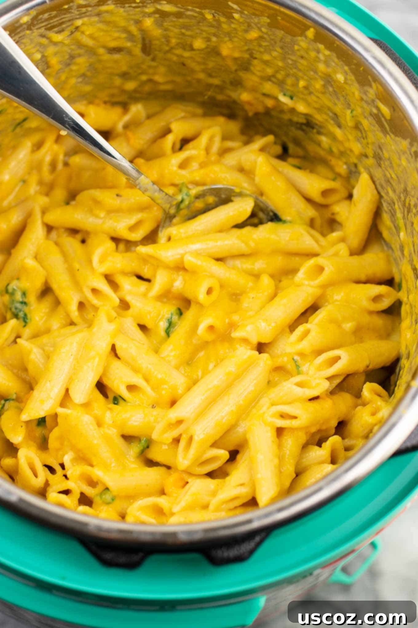 One-Pot Creamy Sweet Potato Pasta 8 Instant Pot Creamy Sweet Potato Pasta (vegetarian) – this is the perfect fall recipe and tastes AMAZING! Even my two year old loved it, and it was a great way to sneak in more veggies! Definitely will be making this one again. #instantpot #instantpotrecipe #instantpotvegetarian #vegetarian #easydinner #dinner #vegetariandinner #sweetpotatorecipe #fallrecipe
