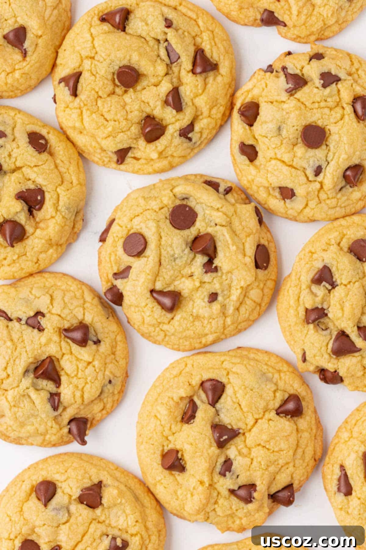 Shortcut Chocolate Chip Cookies 13 A perfectly baked cake mix chocolate chip cookie, golden brown and enticing.