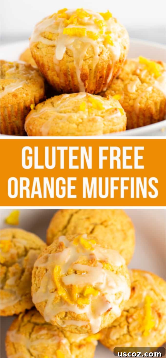 Zesty Gluten Free Orange Muffins 6 Final presentation of gluten-free orange muffins on a rustic board, ready for serving