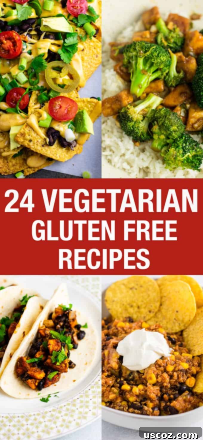 Image showcasing a variety of delicious gluten-free vegetarian recipes