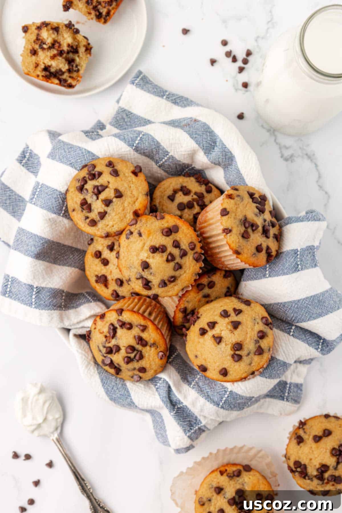 Moist Greek Yogurt Chocolate Chip Muffins 20 greek yogurt chocolate chip muffins