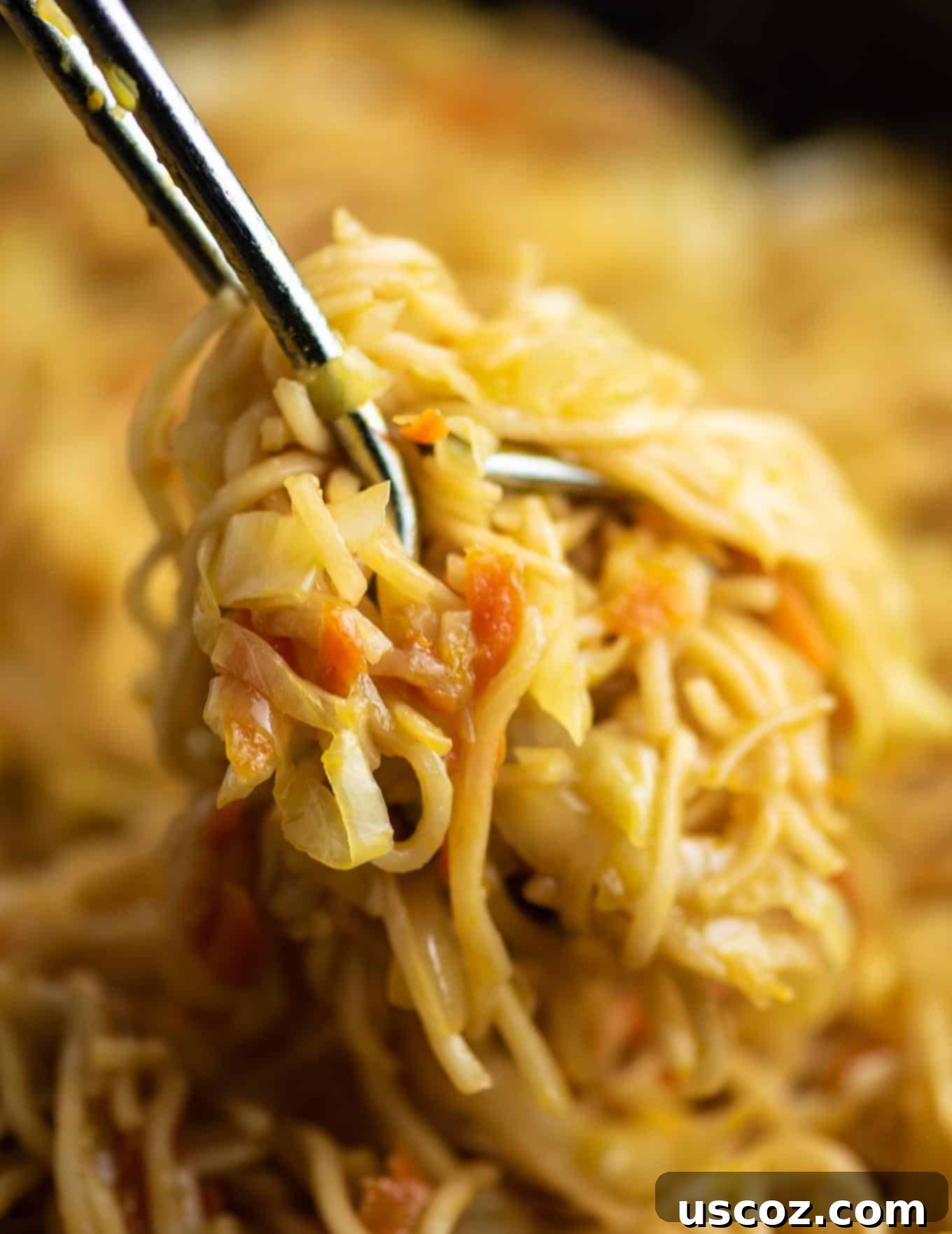 Savory Cabbage Stir Fry 6 a serving of ramen noodles in a bowl