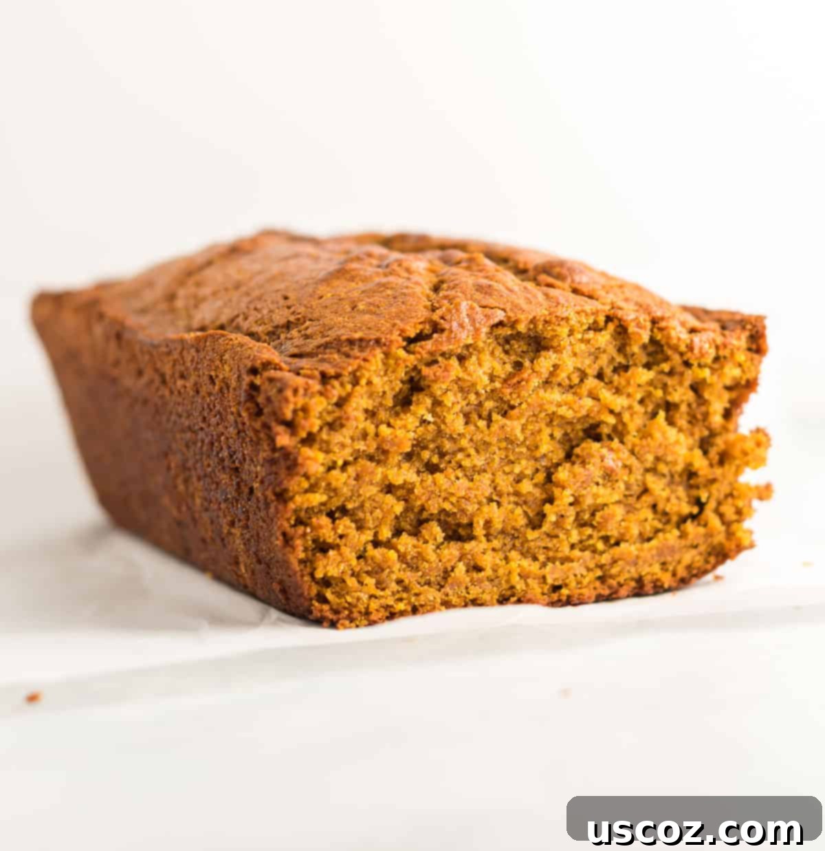 loaf of pumpkin bread