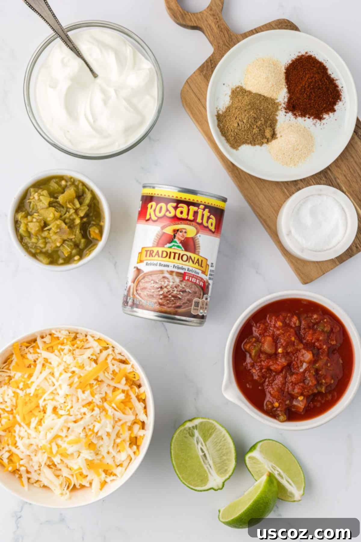 Slow Cooker Fiesta Bean Dip 4 ingredients to make bean dip
