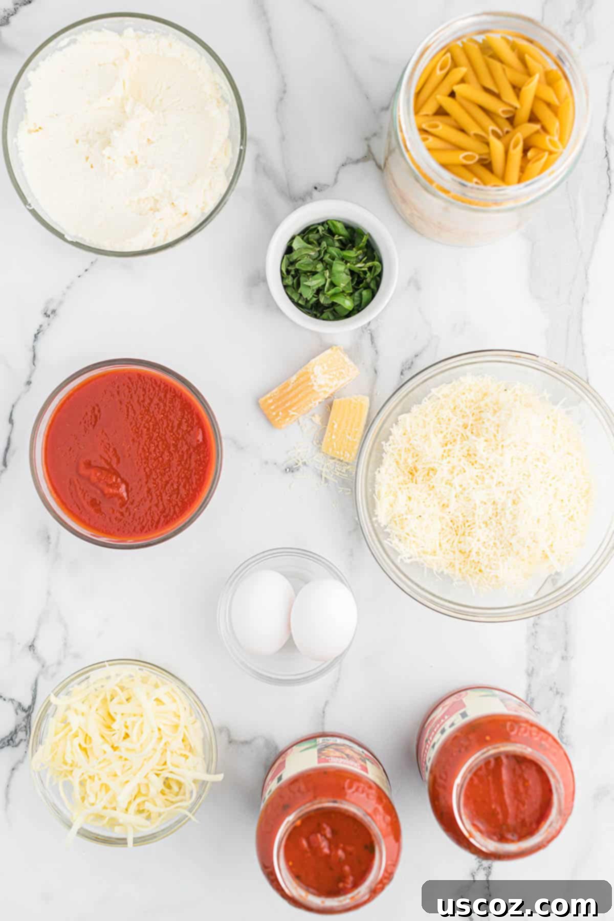 ingredients to make baked ziti