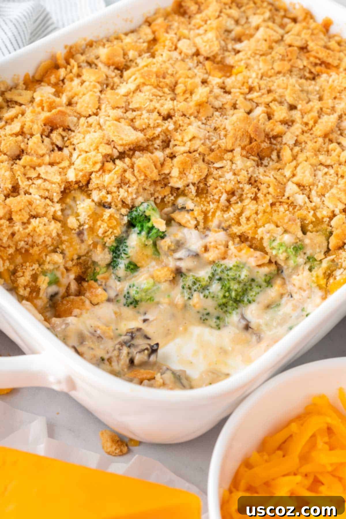 Crispy Ritz Broccoli Bake 2 broccoli casserole with ritz crackers