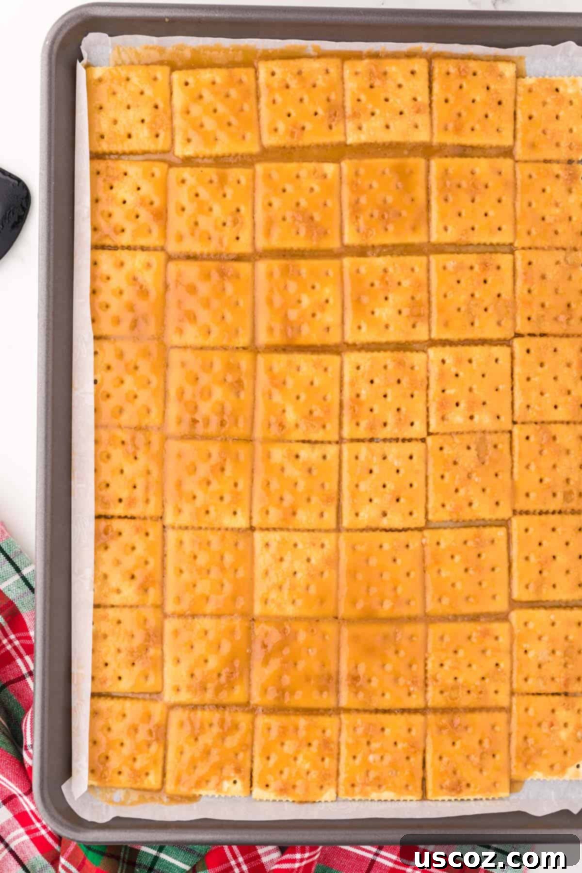 Christmas Cracker Toffee Recipe 10 saltine crackers covered in baked toffee