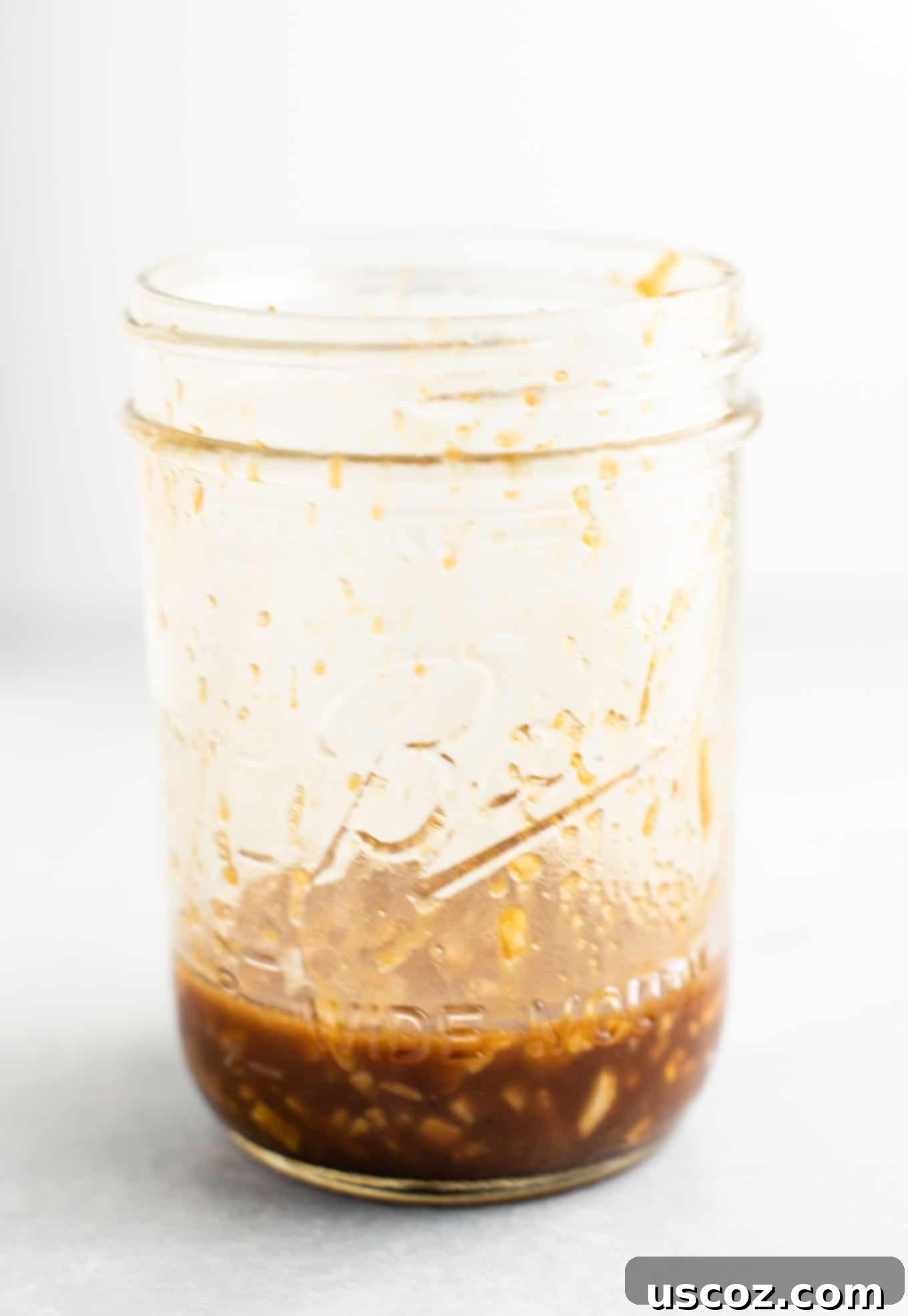 Easy Broccoli Stir Fry 7 sauce for stir fried broccoli in a mason jar