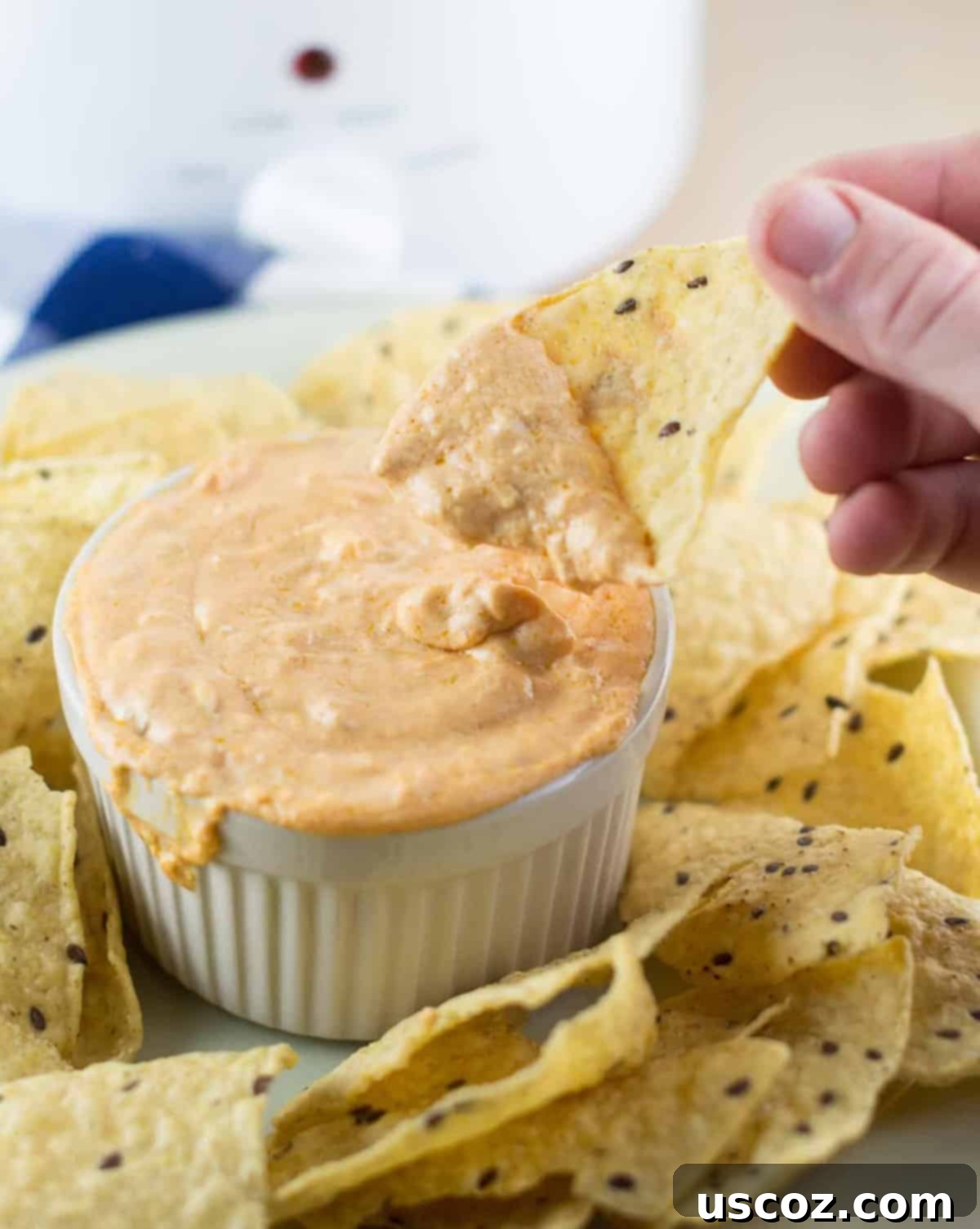 Easy Crock Pot Queso Dip 12 creamy queso cheese dip