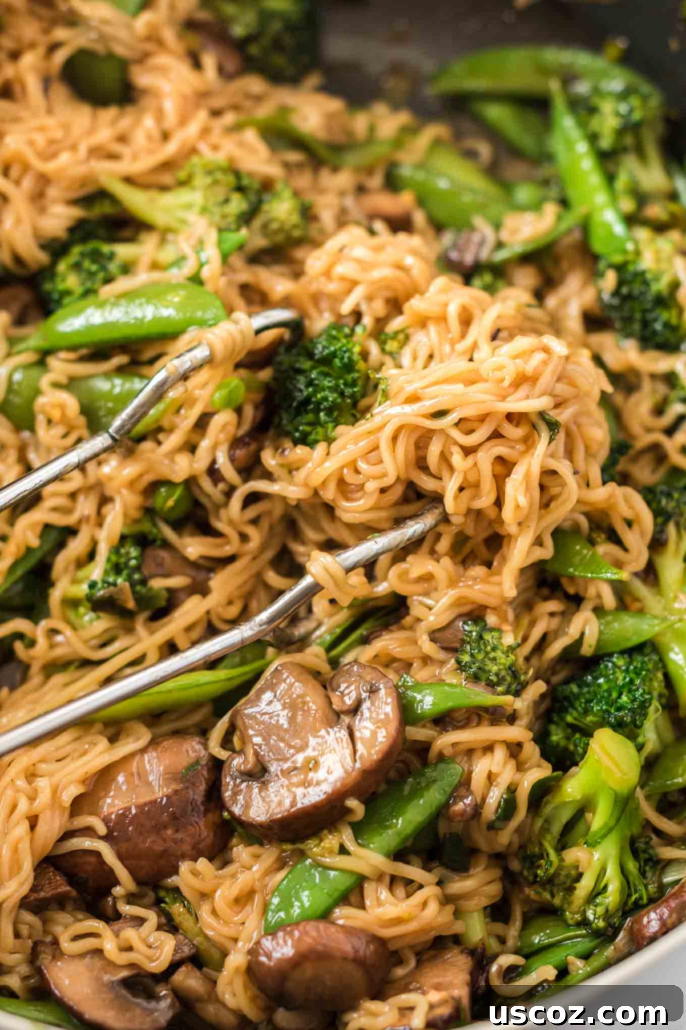 Sweet & Savory Teriyaki Noodles 2 teriyaki noodles with ramen noodles and vegetables