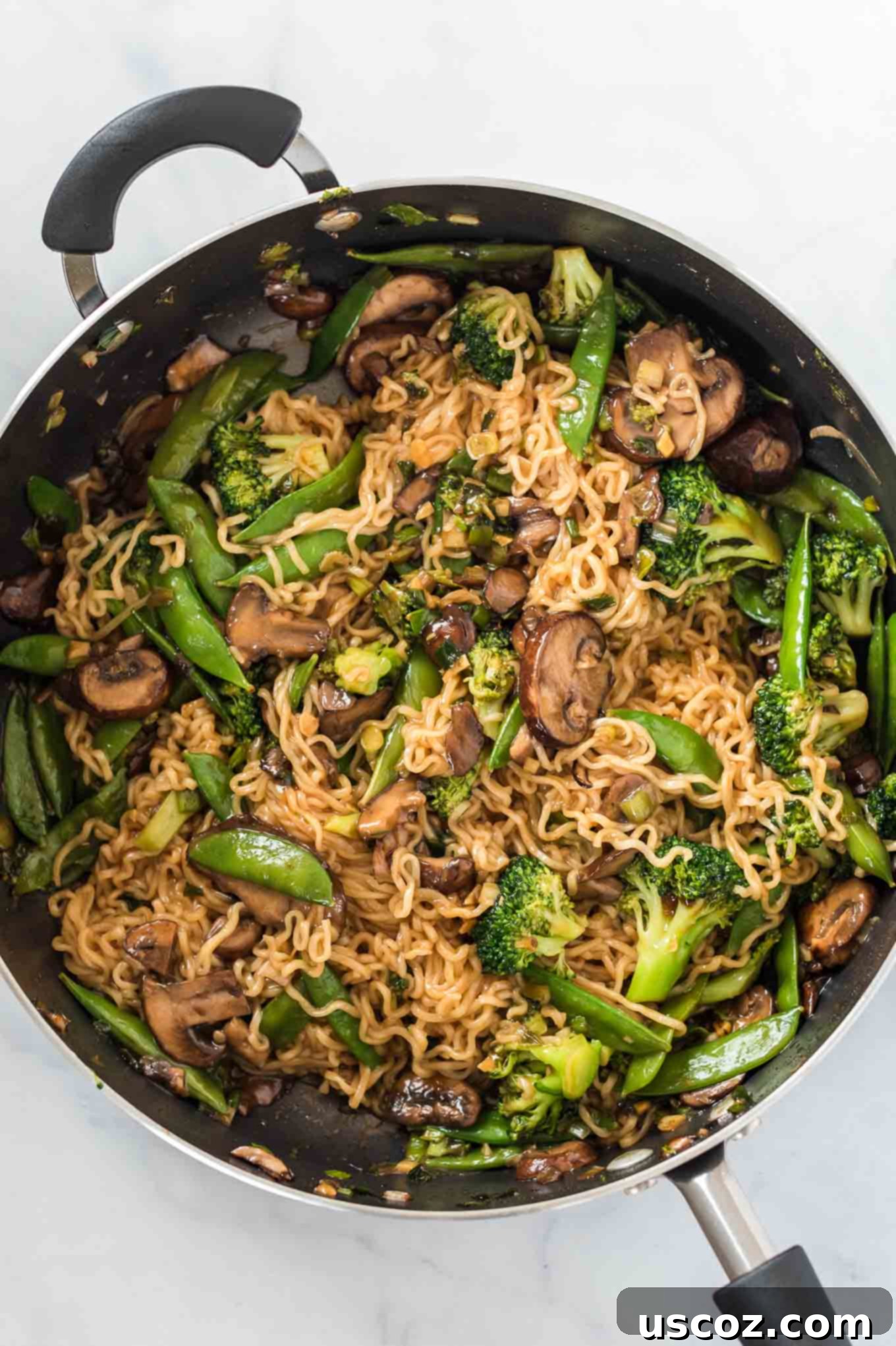 Sweet & Savory Teriyaki Noodles 6 teriyaki noodles with ramen noodles and vegetables