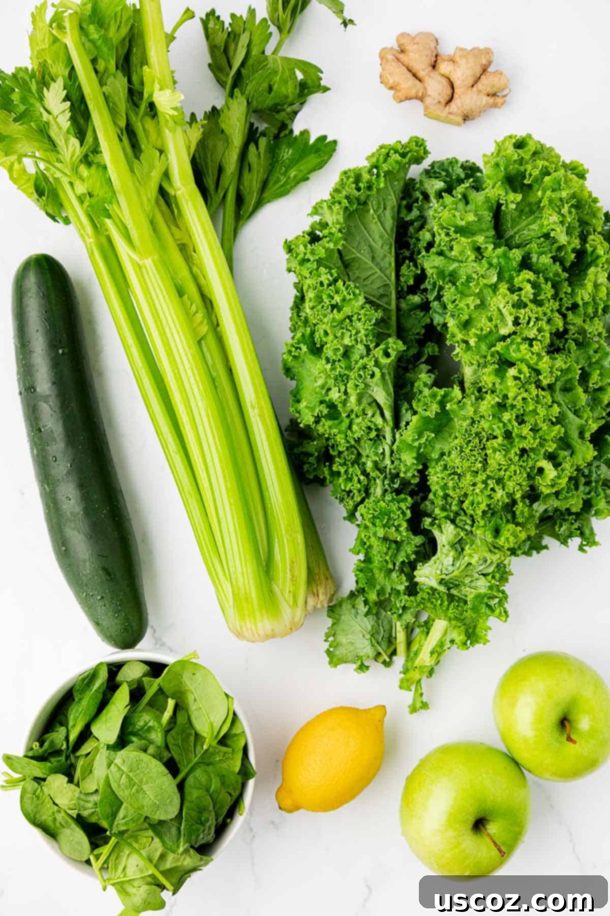 Your Daily Green Boost 4 ingredients needed to make green juice