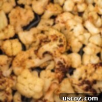 Crispy Air Fryer Frozen Cauliflower 8 Air-fried cauliflower florets in a bowl, a perfect healthy and crispy side dish