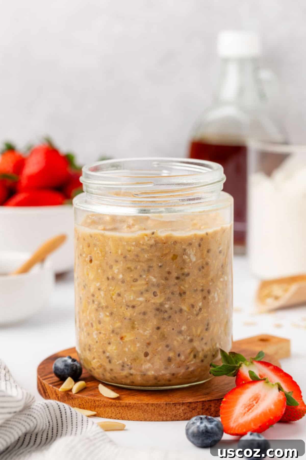 Power-Packed Overnight Oats 15 protein overnight oats