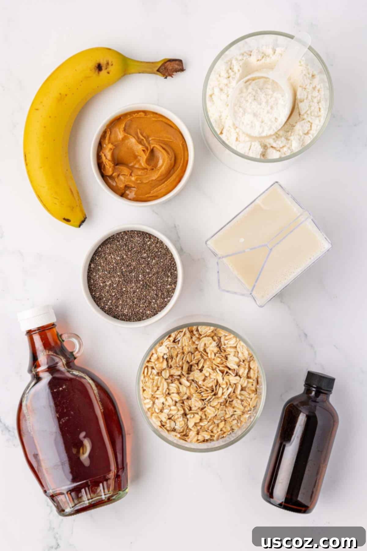 Power-Packed Overnight Oats 4 ingredients to make protein overnight oats