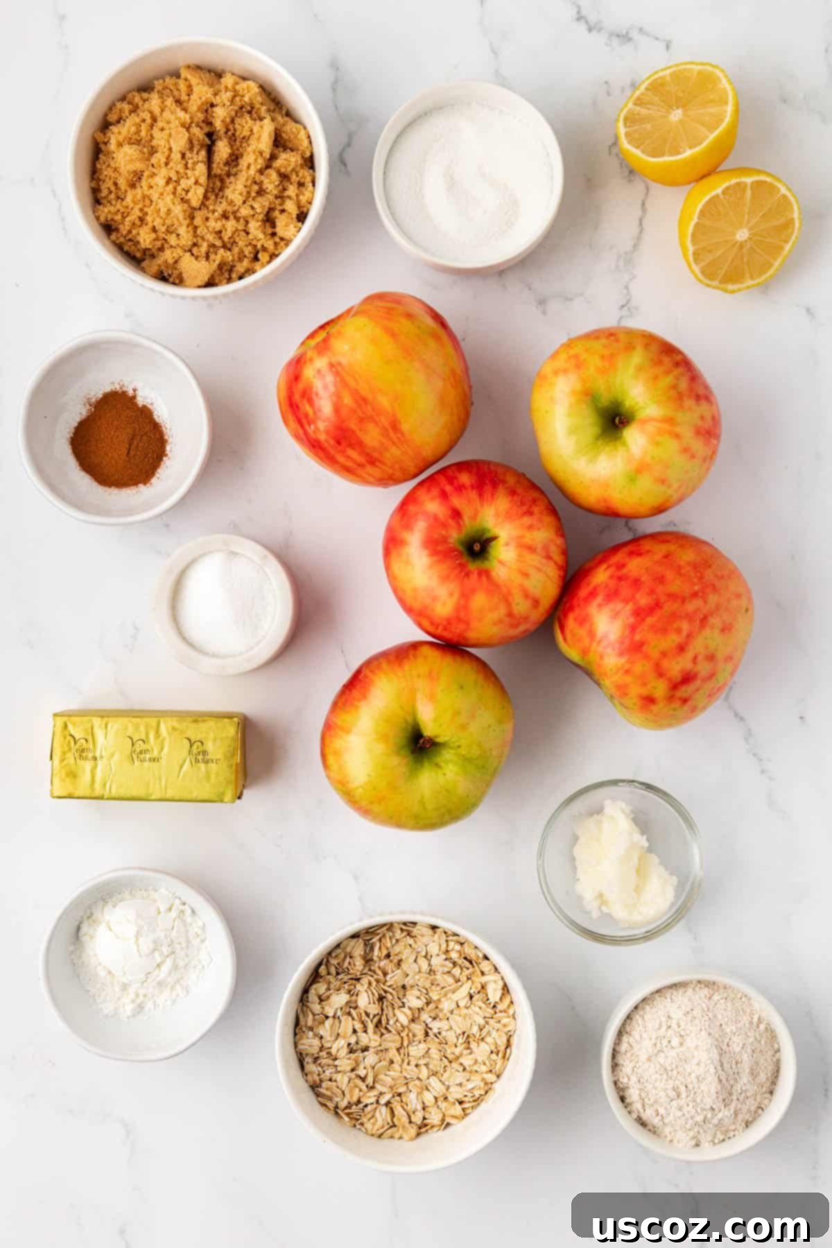 Comforting Vegan Apple Crisp 4 vegan apple crisp ingredients
