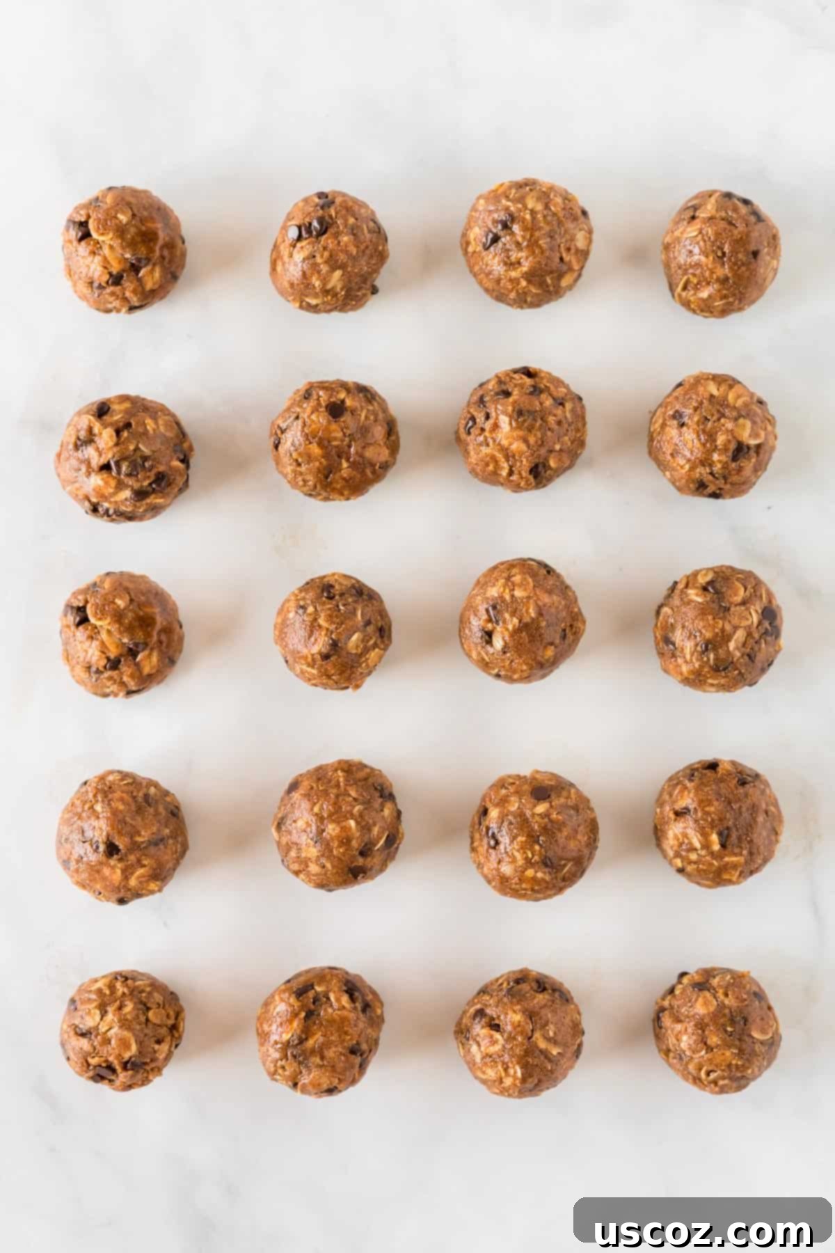 Pumpkin Protein Bites 14 A final beautiful image of pumpkin protein balls, perfectly aligned