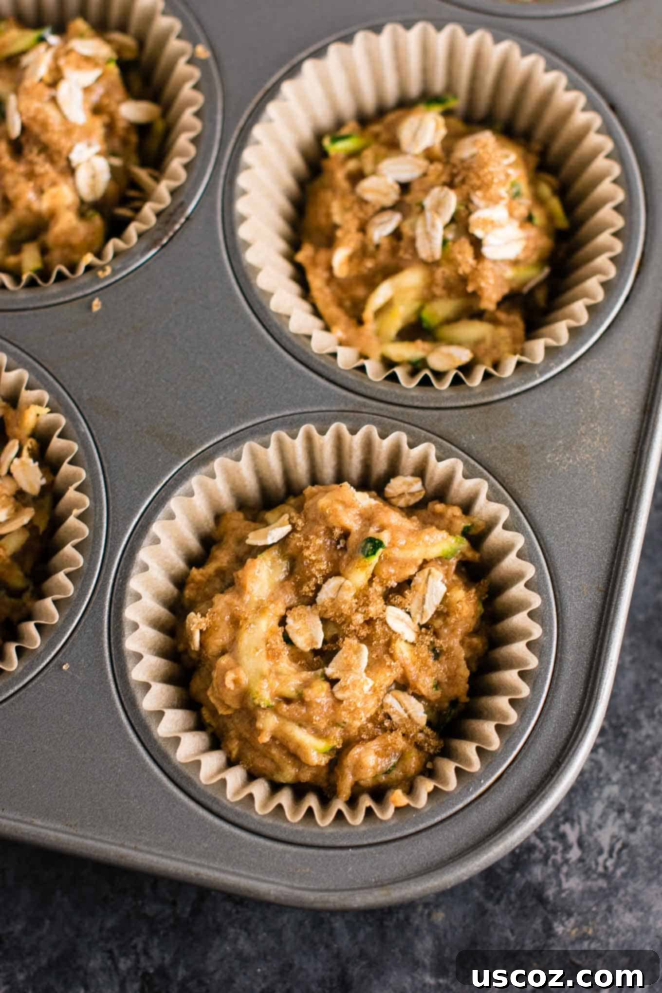Brown Sugar Healthy Zucchini Bread Muffins recipe - melt in your mouth good! Perfect for using up all that zucchini! #zucchinibreadmuffins #healthy #healthymuffins #breakfast #vegetarian #healthybreakfast