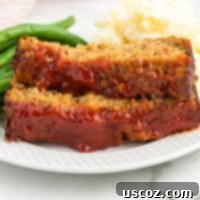 Hearty Plant-Based Meatloaf 19 meatloaf with green beans and mashed potatoes