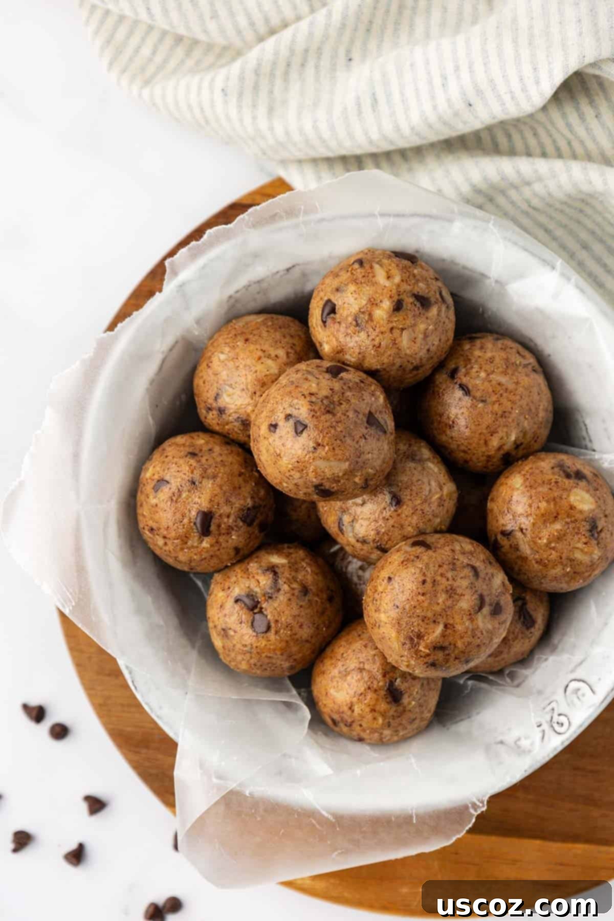 Almond Butter Power Bites 12 almond butter protein balls close-up